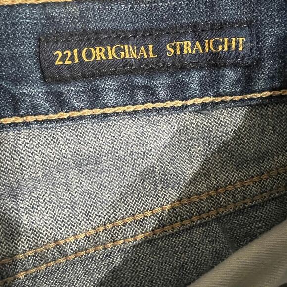 Lucky Brand Original 221 Straight Jeans 100% Cotton Button Fly Size 40x32 - Picture 3 of 11